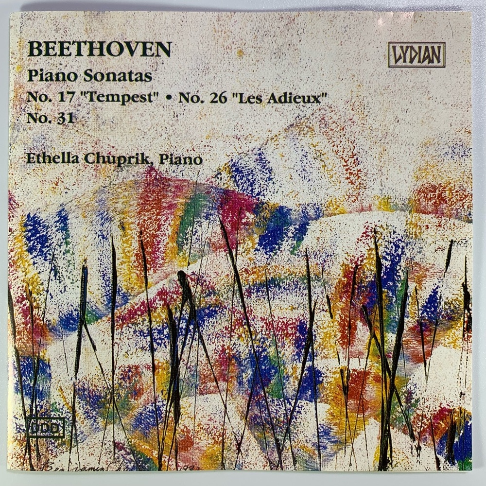 Beethoven Piano Sonatas Tempest 17 26 & 31 Classical CD Ethella Chuprik Piano